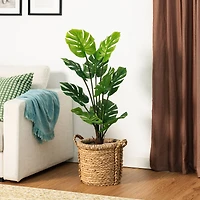 Glitzhome® 3.5ft. Faux Monstera in Pot