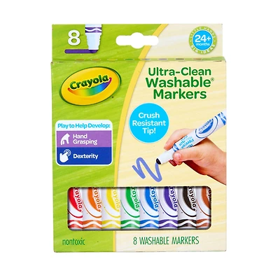 Crayola® 8 Color Washable Toddler Markers