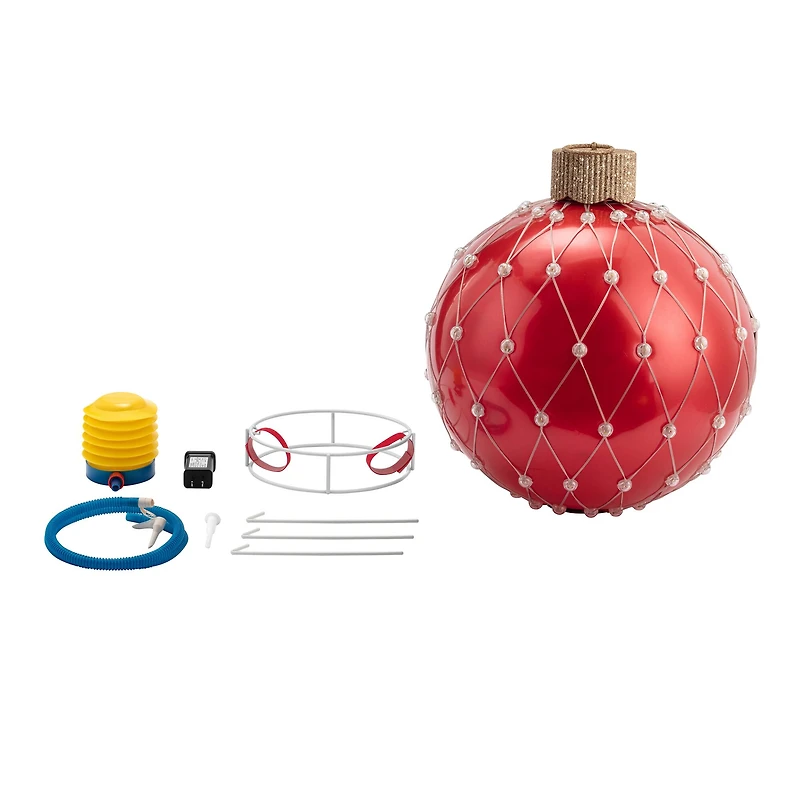 21" Red Outdoor Lightshow Ornament
