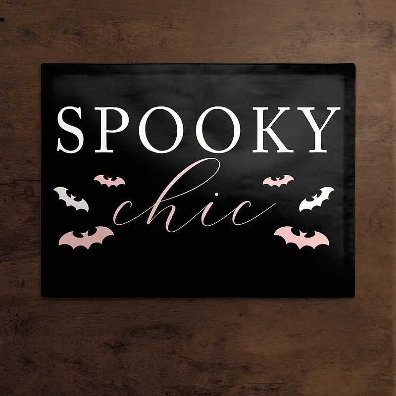 Spooky Chic Polyester Twill Placemat