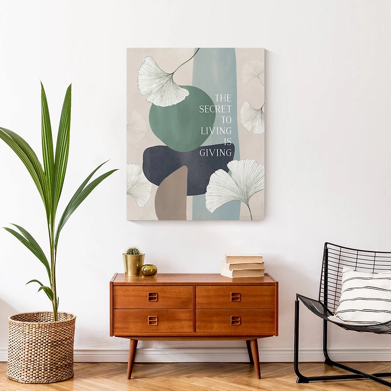 Living is Giving Canvas Wall Art