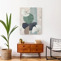 Living is Giving Canvas Wall Art