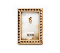 Expressions™ 4" x 6" Natural Beaded Frame by Studio Décor®