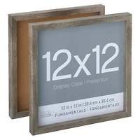 2 Pack Fundamentals 12" x 12" Gray Shadow Box by Studio Décor®