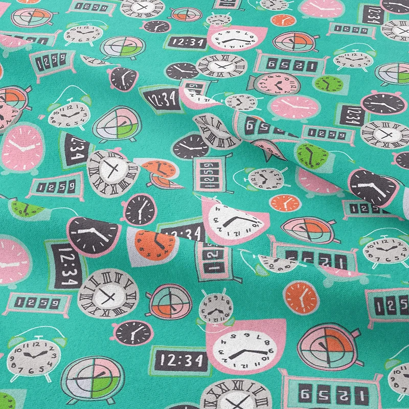 Camelot Fabrics Turquoise Deadlines Cotton Precut Fabric