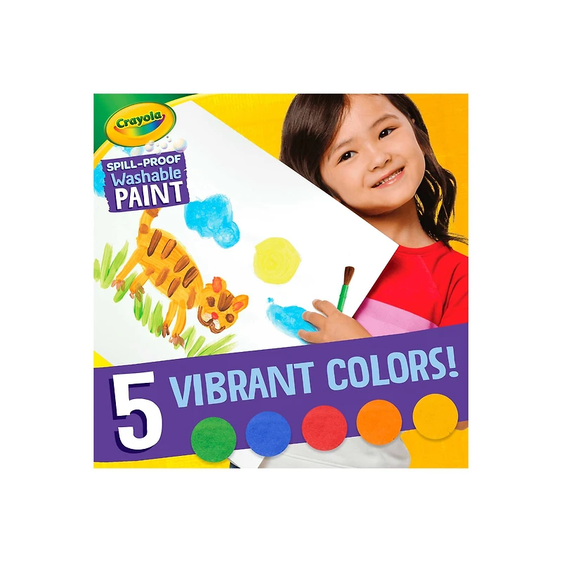 Crayola® Spill-Proof Washable Paint Set