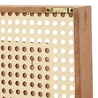 Set of 2 Brown Wood Farmhouse Wall Decor 16"x 16"