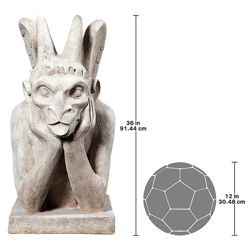 Design Toscano 3ft. Spitting Gargoyle Of Notre Dame Statue