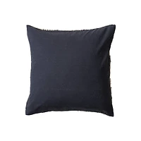 Hello Honey® 20" x 20" Brown & Tan Checkered Indoor & Outdoor Hand-Woven Fabric Pillow