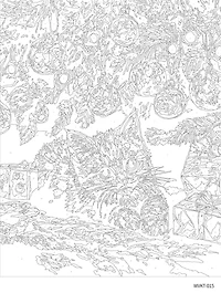 16" x 20" Kitten & Christmas Tree Paint-by-Number Kit by Artist's Loft™