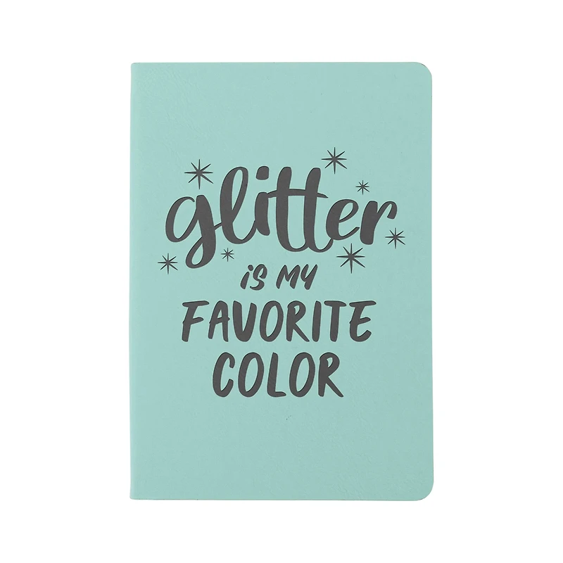 Craft Express Teal Engraving Faux Leather Notebooks, 2ct.