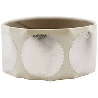 JAM Paper Silver Serrated Edge Circle Label Wafer Seals