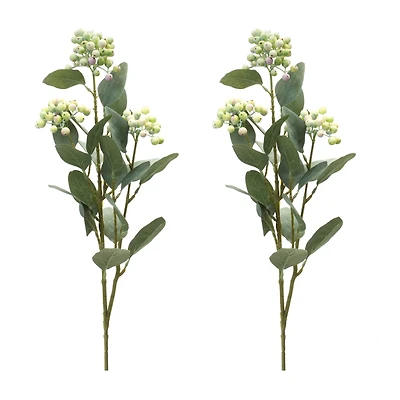 26" White Berry Foliage Sprays, 2ct.