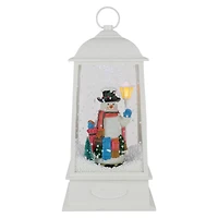 LED Lighted Musical Snowing Snowman Christmas Lantern - 13.5"