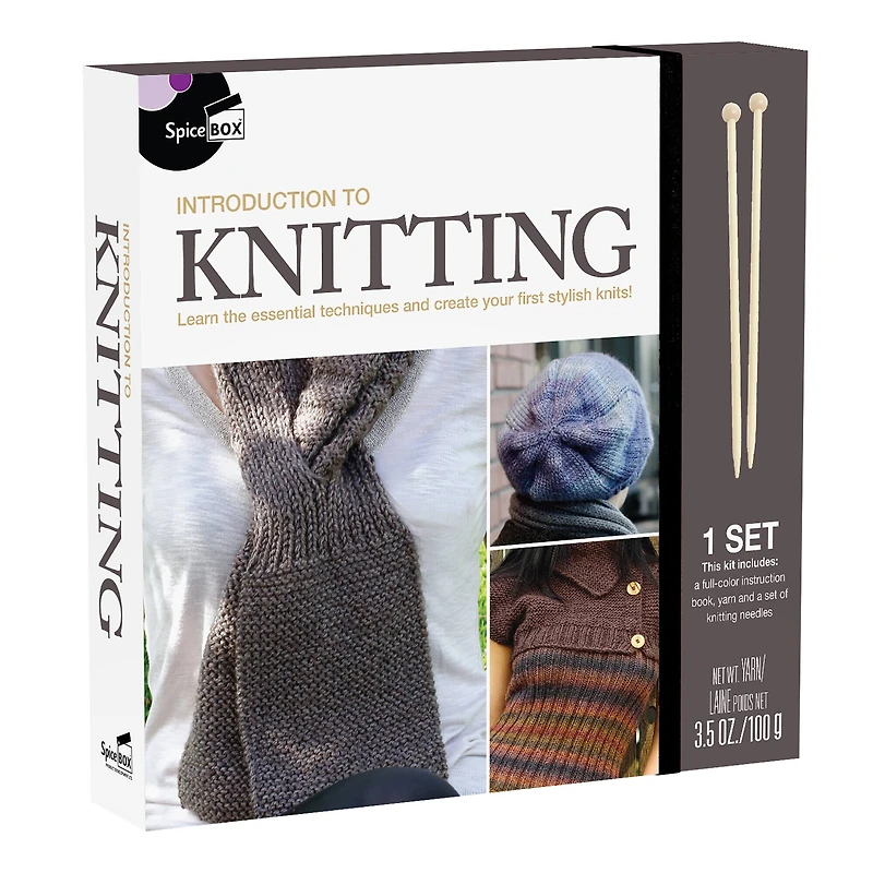 SpiceBox Introduction to Knitting Kit