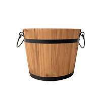 8" Natural Wood & Metal Bucket by Ashland®
