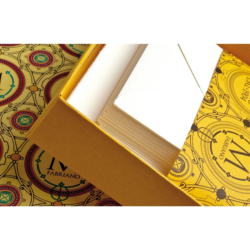 Fabriano 4.5" x 6.75" Medioevalis White Cards & Envelopes, 20ct.