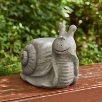 Glitzhome® 16.25" Snail Garden Statue Planter Stand