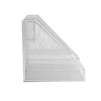 Mind Reader White 8-Compartment Desktop Paper Tray