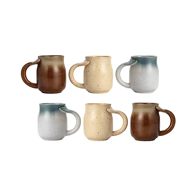 Hello Honey® 20oz. Stoneware Mug with Whale Tail Handle, 6ct.