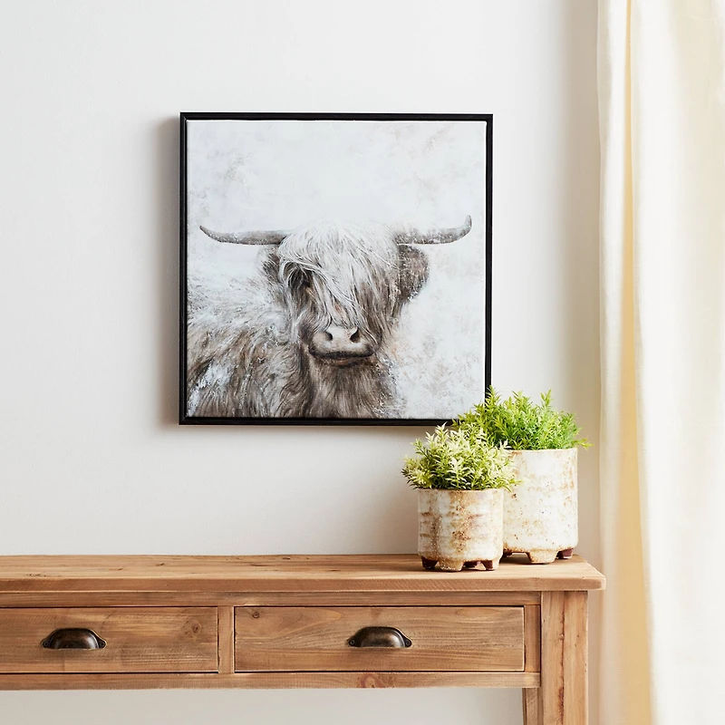 20.5" Animal Print Framed Canvas