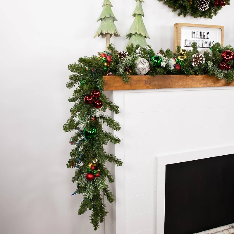 9ft. Pre-Lit Canadian Pine Christmas Garland