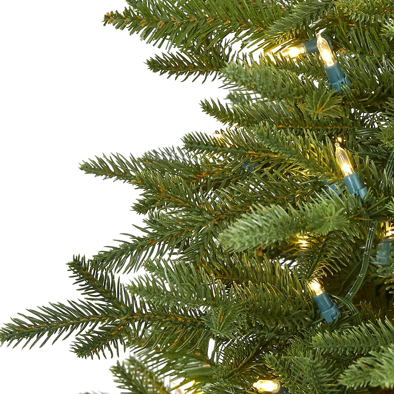 5ft. Pre-Lit Cambridge Fir Artificial Christmas Tree, Clear LED Lights