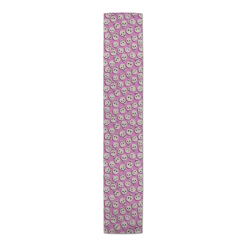 Pinky Skull Pattern Table Runner