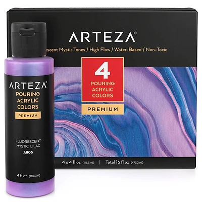 Arteza® Iridescent Pouring Acrylic Mystic Tones Paint Set