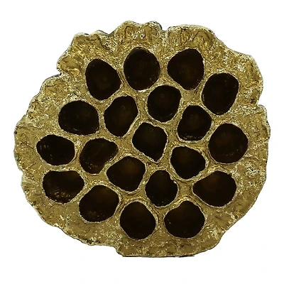 4" Gold Lotus Pod Tabletop Décor by Ashland®