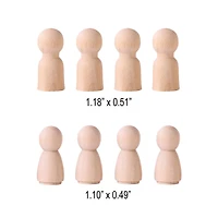 1" Wooden Peg People by Creatology™