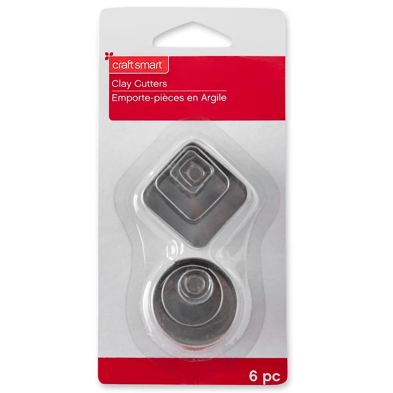 Square & Circle Premium Clay Cutters By Craft Smart®