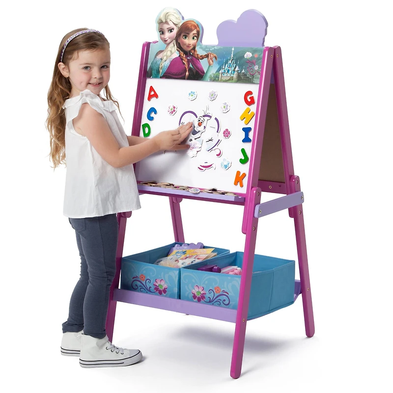 Disney® Frozen II Wooden Double Sided Easel with Storage