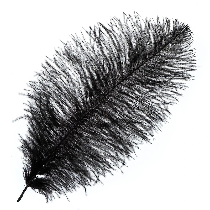 John Bead 11"-13" Ostrich Drab Feather