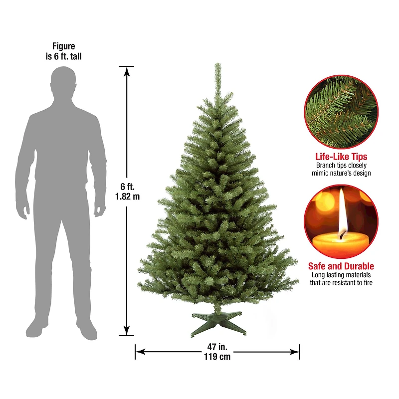 6ft. Unlit Kincaid Spruce Artificial Christmas Tree