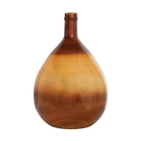 Hello Honey® 2ft. Brown Two-Tone Modern Glass Vase