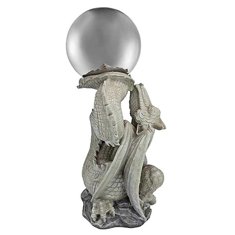Design Toscano Sir Sagremor's Dragon Sculpture with Gazing Orb