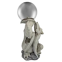 Design Toscano Sir Sagremor's Dragon Sculpture with Gazing Orb