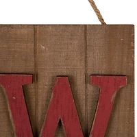 Glitzhome® 42" Wood Welcome Stars Porch Sign