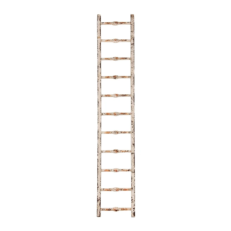 Hello Honey® 6ft. Distressed White Decorative Wood Ladder