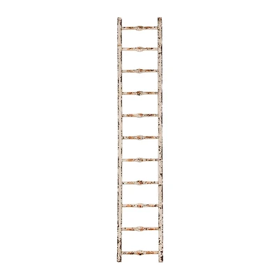 Hello Honey® 6ft. Distressed White Decorative Wood Ladder