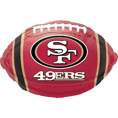 17" San Francisco 49ers Football Foil Balloon