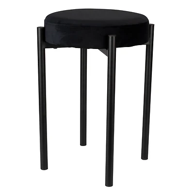 Home Details 18" Velour Vanity Stool