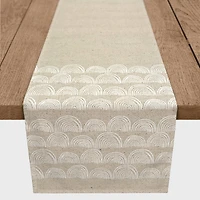 Half Moon Border 16" x 90" Cotton Twill Runner