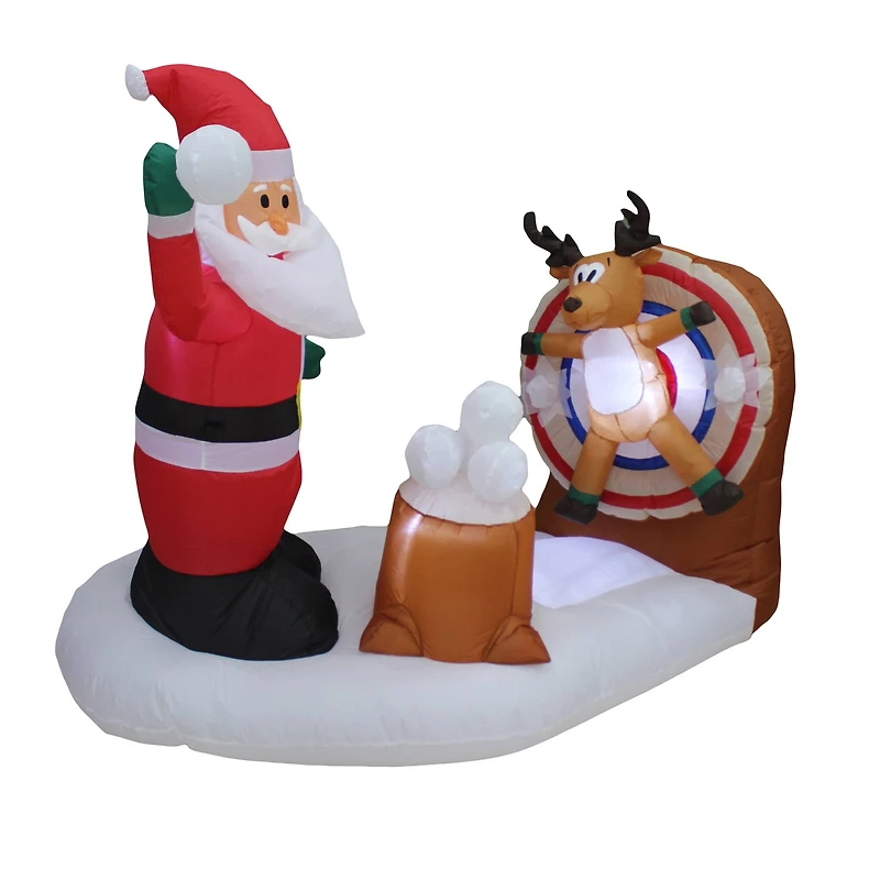 6ft. Inflatable Animated Snowball Fight