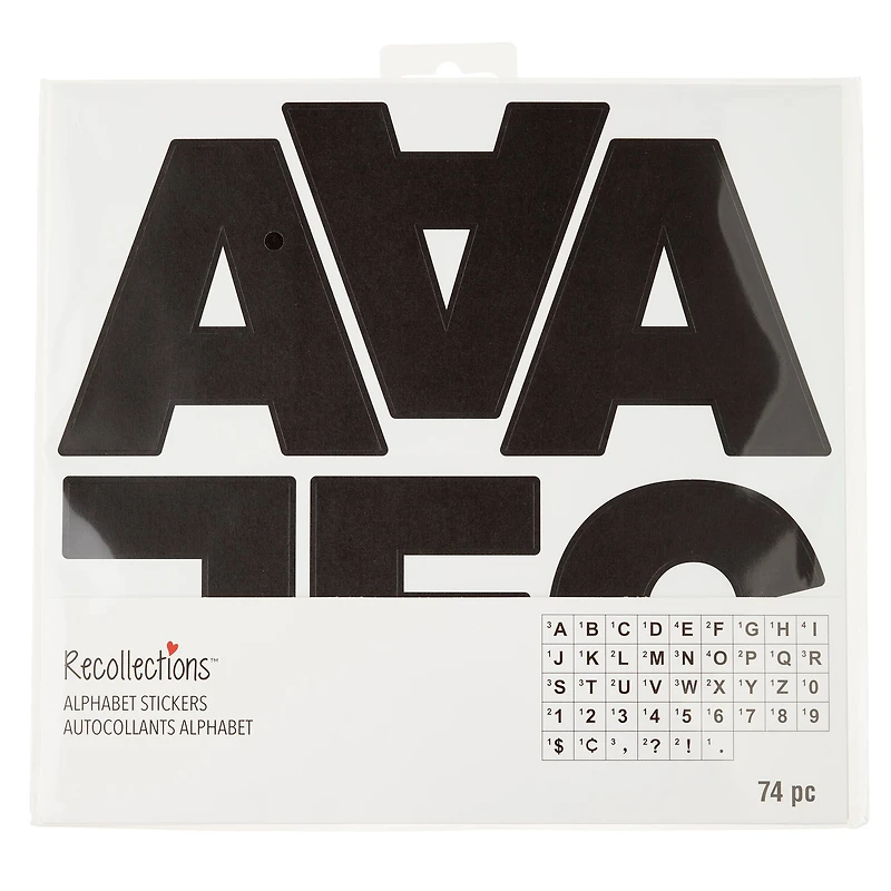 4" Block Alphabet Stickers by Recollections