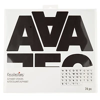 4" Block Alphabet Stickers by Recollections