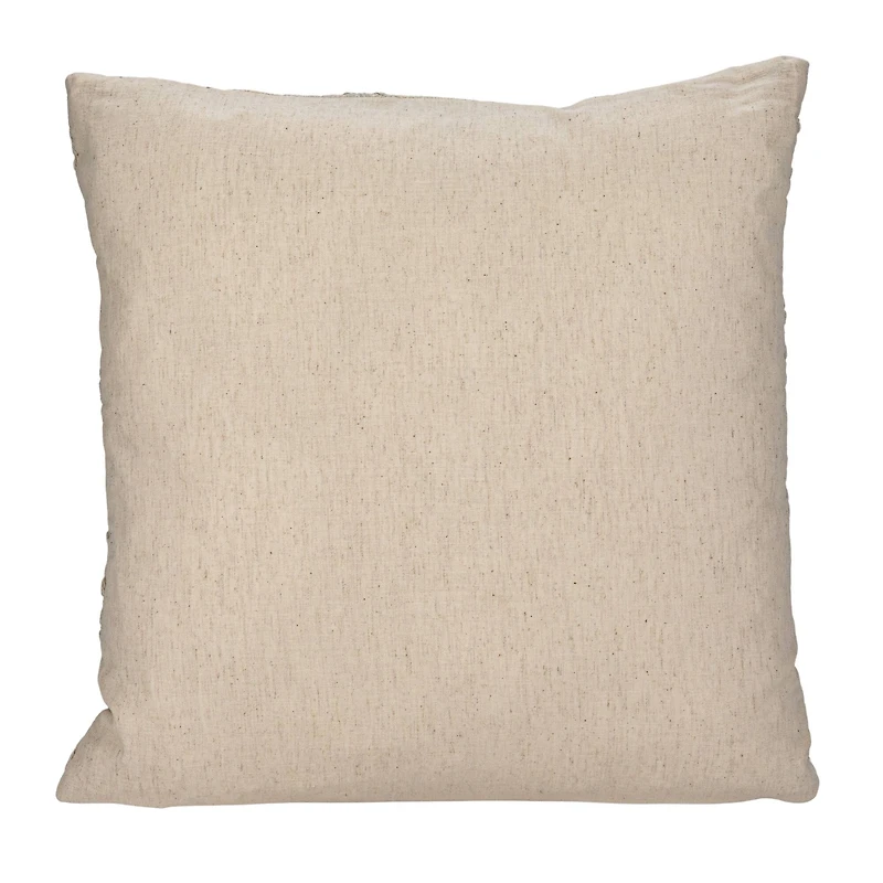 Hello Honey® 20" Natural Seashell Hand-Embroidered Pillow