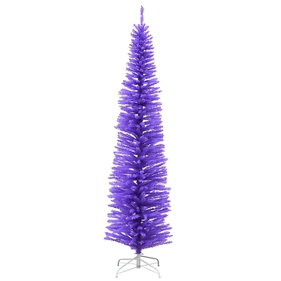 7.5ft. Unlit Lavender Slim Artificial Christmas Tree