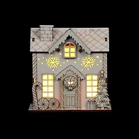 DIY LED Wood Village Candy Cane House by Make Market®
